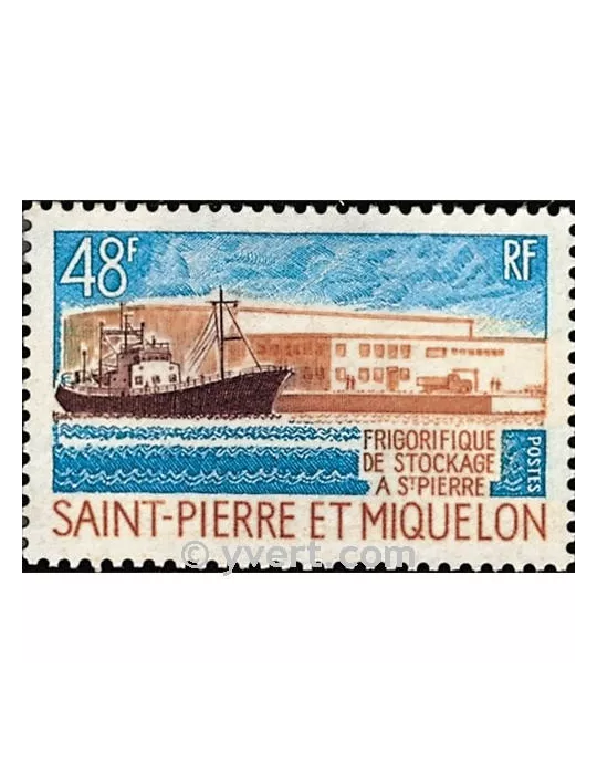 n° 406 - Timbre Saint-Pierre et Miquelon Poste