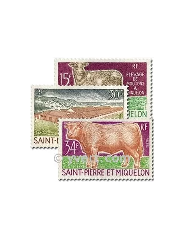 n° 407/409 - Timbre Saint-Pierre et Miquelon Poste