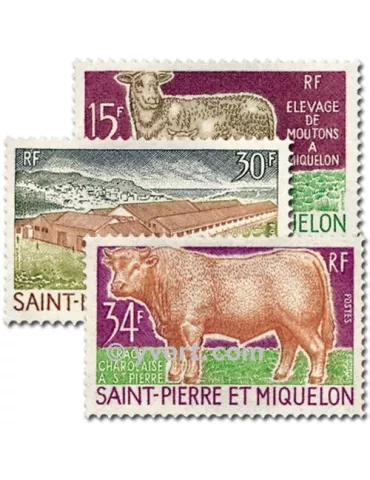 n° 407/409 - Timbre Saint-Pierre et Miquelon Poste 2