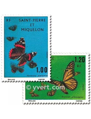 n° 441/442 - Timbre Saint-Pierre et Miquelon Poste 2
