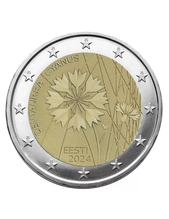 2 EURO COMMEMORATIVE 2024 : ESTONIE (Le Bleuet)