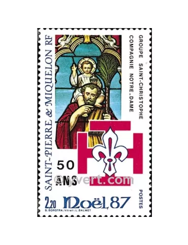 n° 483 - Timbre Saint-Pierre et Miquelon Poste 2