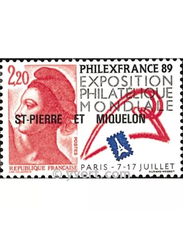 n° 489 - Timbre Saint-Pierre et Miquelon Poste 2