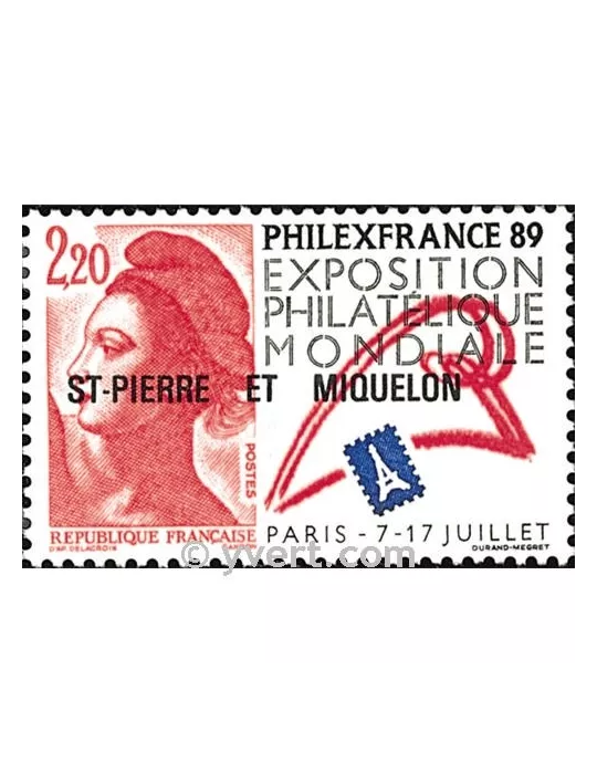n° 489 - Timbre Saint-Pierre et Miquelon Poste