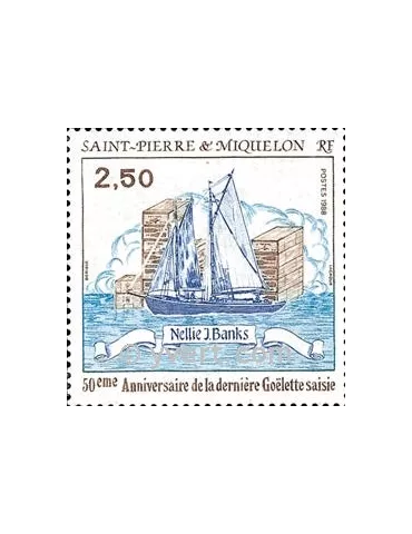 n° 492 - Timbre Saint-Pierre et Miquelon Poste