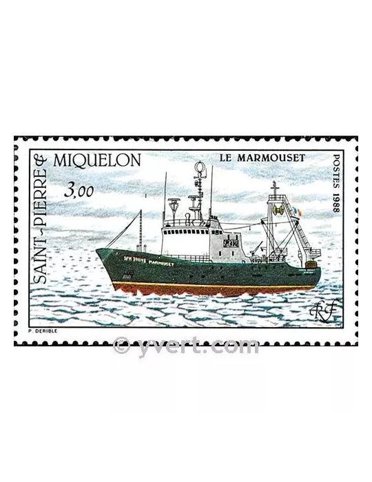 n° 493 - Timbre Saint-Pierre et Miquelon Poste
