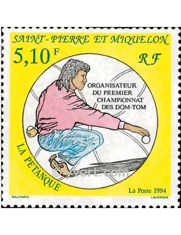 n° 593 - Timbre Saint-Pierre et Miquelon Poste 2