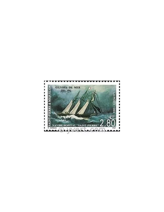 n° 598 - Timbre Saint-Pierre et Miquelon Poste