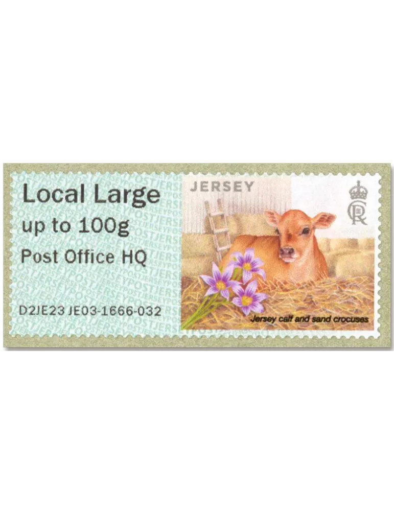 n° 71b/76b - Timbre JERSEY Timbres de distributeurs