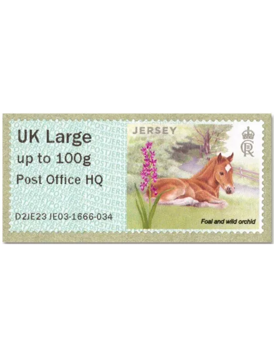 n° 71b/76b - Timbre JERSEY Timbres de distributeurs