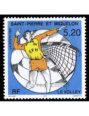 n° 643 - Timbre Saint-Pierre et Miquelon Poste 2