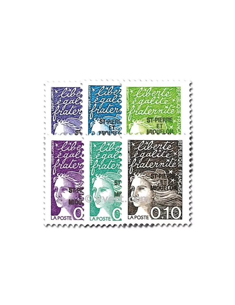 n° 656/661 - Timbre Saint-Pierre et Miquelon Poste