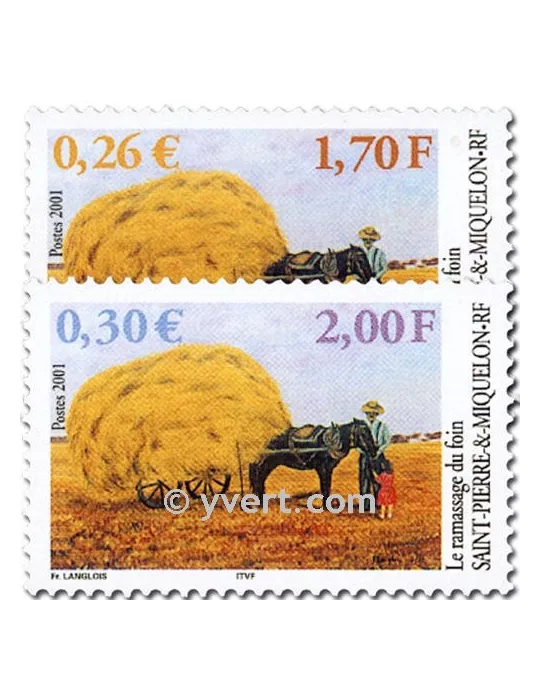 n° 741/742 - Timbre Saint-Pierre et Miquelon Poste