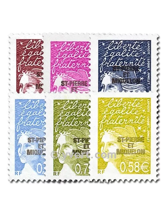 n° 800/805 - Timbre Saint-Pierre et Miquelon Poste