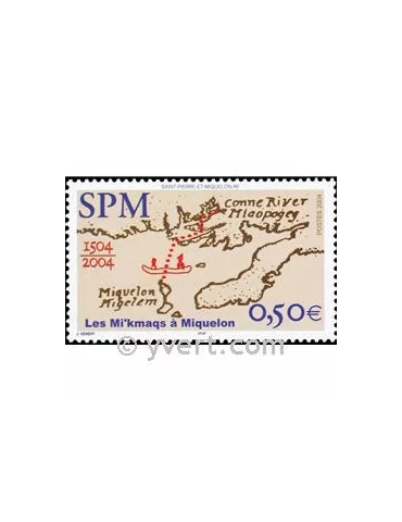 n° 818 - Timbre Saint-Pierre et Miquelon Poste