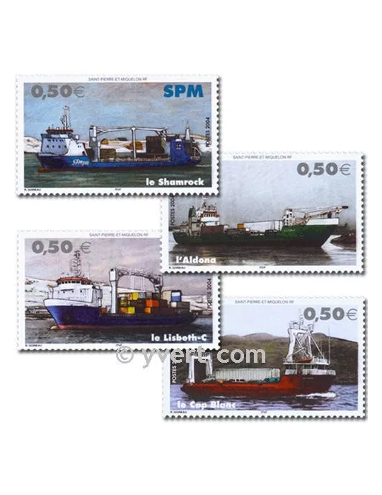 n° 823/826 (BF 10) - Timbre Saint-Pierre et Miquelon Poste