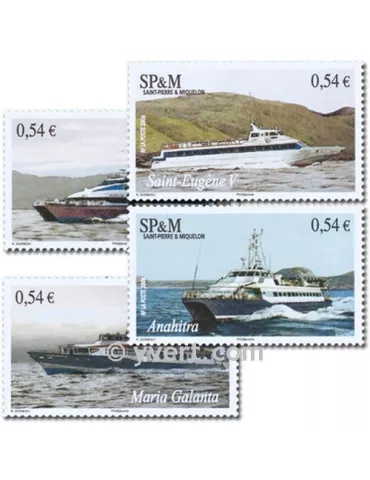 n° 877/880 (BF 11) - Timbre Saint-Pierre et Miquelon Poste 2
