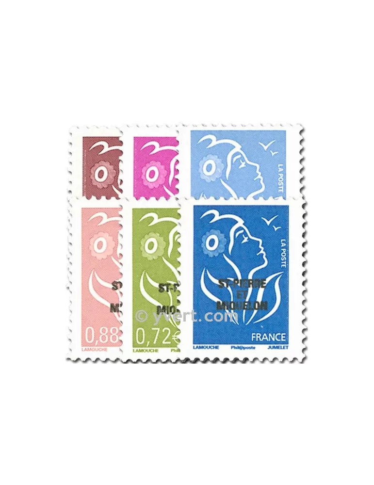 n° 918/923 - Timbre Saint-Pierre et Miquelon Poste