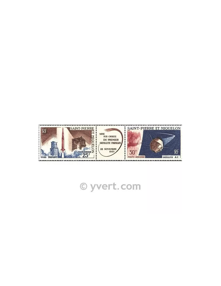 n° 34A - Timbre Saint-Pierre et Miquelon Poste aérienne