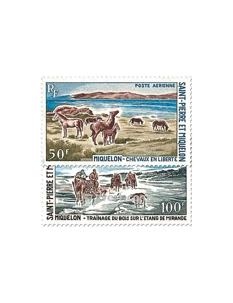 n° 44/45 - Timbre Saint-Pierre et Miquelon Poste aérienne