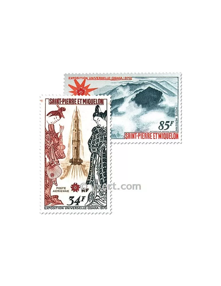 n° 48/49 - Timbre Saint-Pierre et Miquelon Poste aérienne