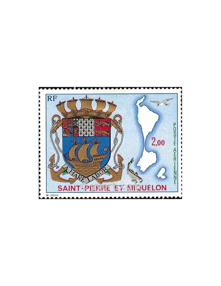 n° 58 - Timbre Saint-Pierre et Miquelon Poste aérienne