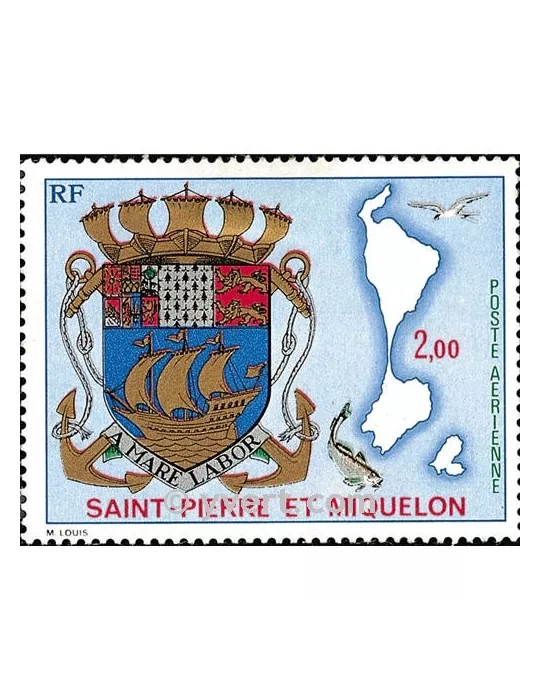 n° 58 - Timbre Saint-Pierre et Miquelon Poste aérienne