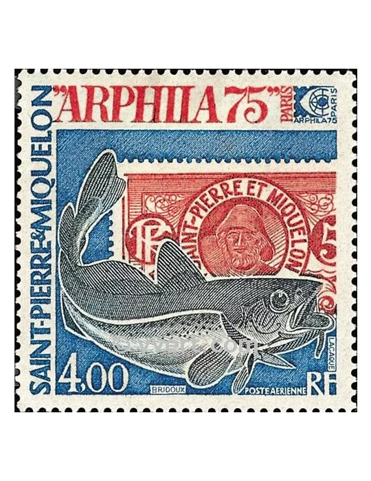 n° 60 - Timbre Saint-Pierre et Miquelon Poste aérienne