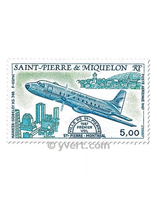 n° 64/65 - Timbre Saint-Pierre et Miquelon Poste aérienne
