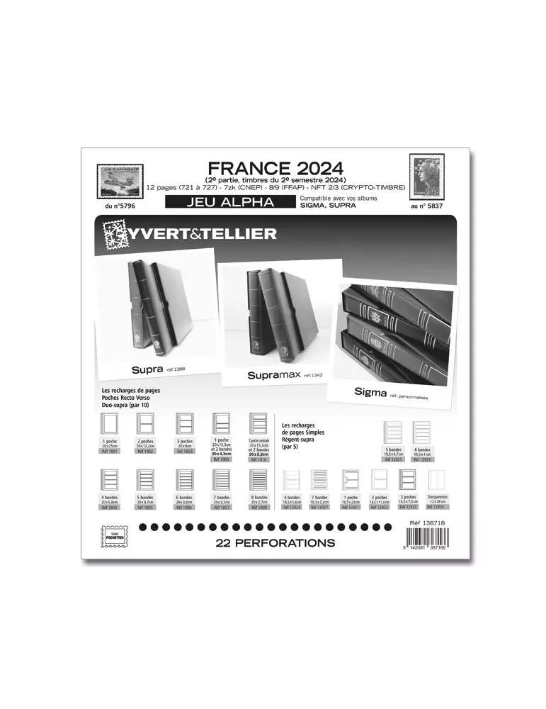 FRANCE ALPHA : 2024 - 2E SEMESTRE (JEUX SANS POCHETTES)