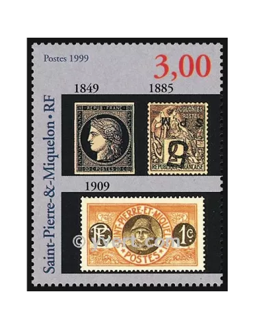 n° 6 - Timbre Saint-Pierre et Miquelon Bloc et feuillets