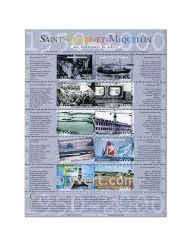 n° 9 - Timbre Saint-Pierre et Miquelon Bloc et feuillets