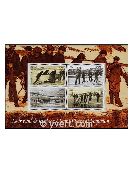 n° 13 - Timbre Saint-Pierre et Miquelon Bloc et feuillets