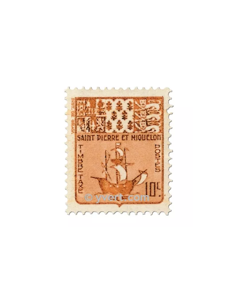 n° 67/76 - Timbre Saint-Pierre et Miquelon Taxe