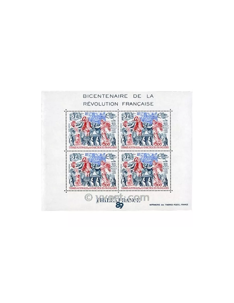 n° 1 - Timbre TAAF Bloc et feuillets