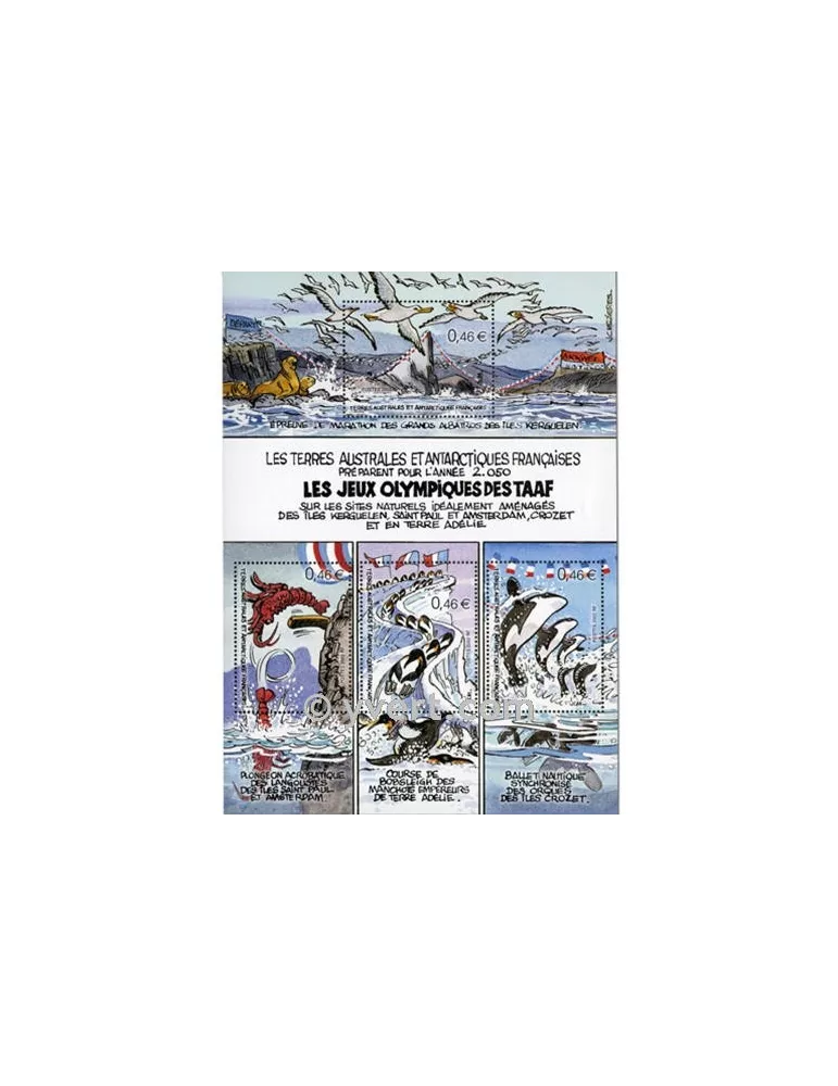 n° 7 - Timbre TAAF Bloc et feuillets