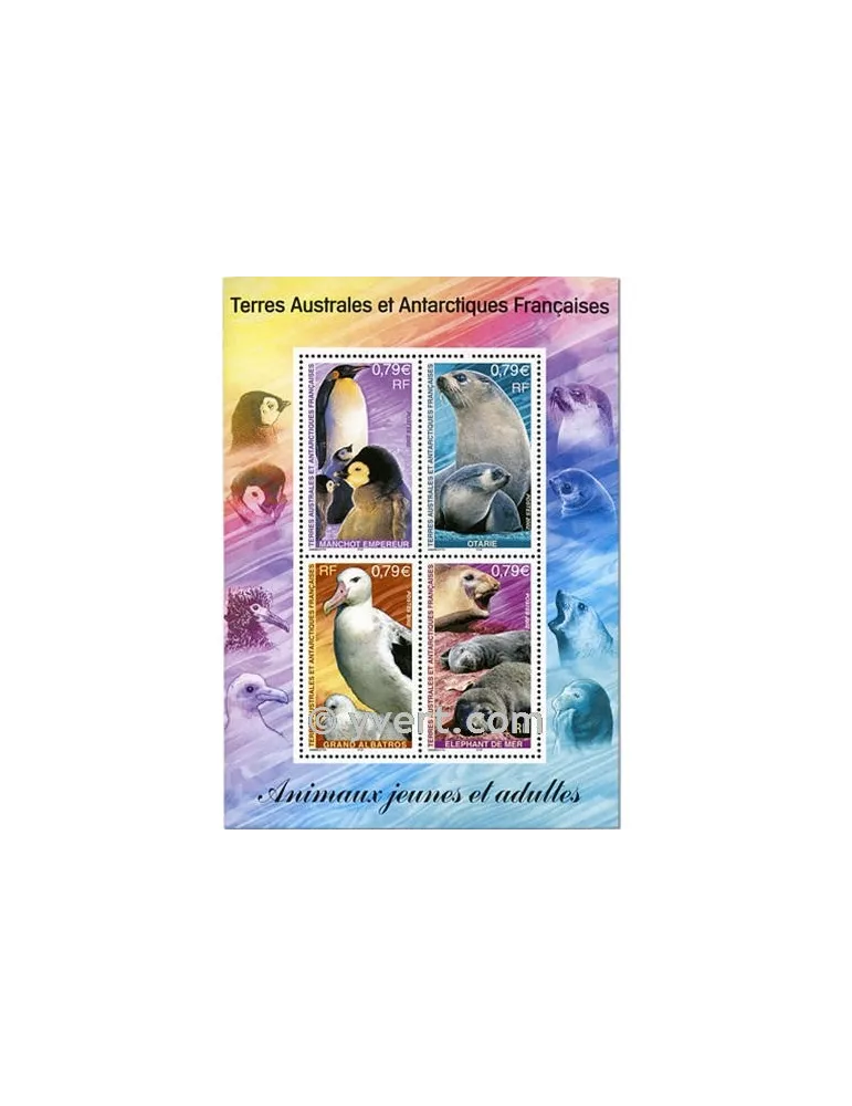 n° 8 - Timbre TAAF Bloc et feuillets