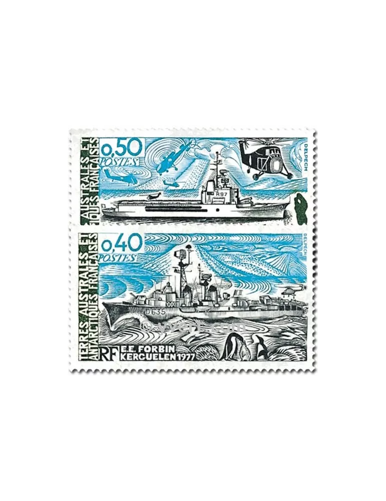 n° 74/75 - Timbre TAAF Poste