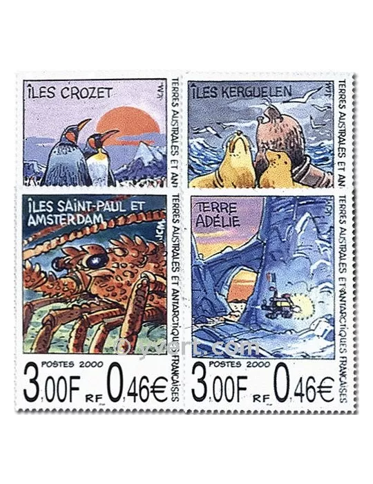 n° 281/284 (BF 4) - Timbre TAAF Poste