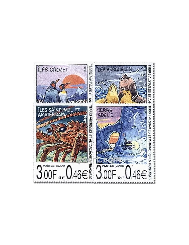 n° 281/284 (BF 4) - Timbre TAAF Poste