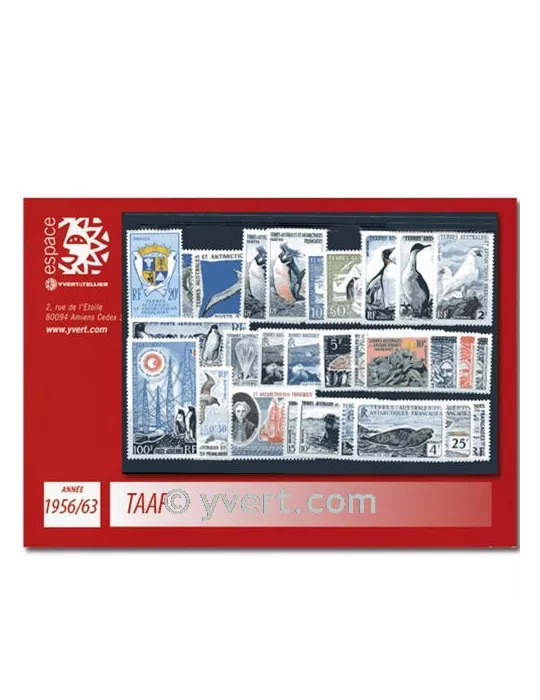 n° 2/21+PA2/7 - Timbre TAAF Année complète (1956/63)