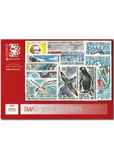 n° 55/63+PA43A/47 - Timbre TAAF Année complète (1976) 2