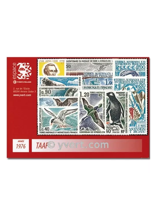 n° 55/63+PA43A/47 - Timbre TAAF Année complète (1976)