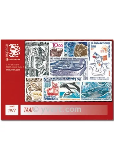 n° 64/73+PA48/50 - Timbre TAAF Année complète (1977)