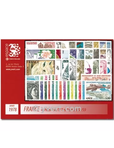 n° 74/78+PA51/55 - Timbre TAAF Année complète (1978)