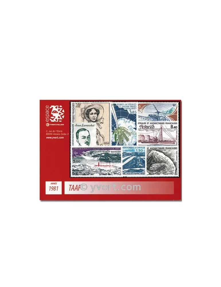 n° 92/94+PA65/70 - Timbre TAAF Année complète (1981)