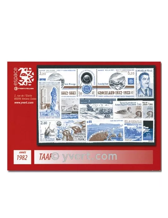 n° 95/100+PA71/78 - Timbre TAAF Année complète (1982)
