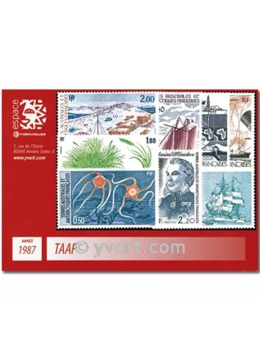 n° 122/129+PA97/99 - Timbre TAAF Année complète (1987)