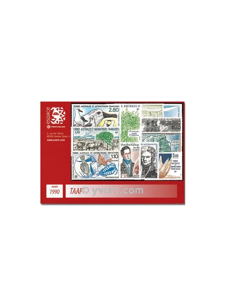 n° 148/154+PA110/14 - Timbre TAAF Année complète (1990)