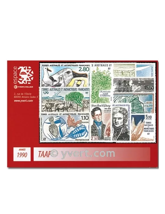 n° 148/154+PA110/14 - Timbre TAAF Année complète (1990)